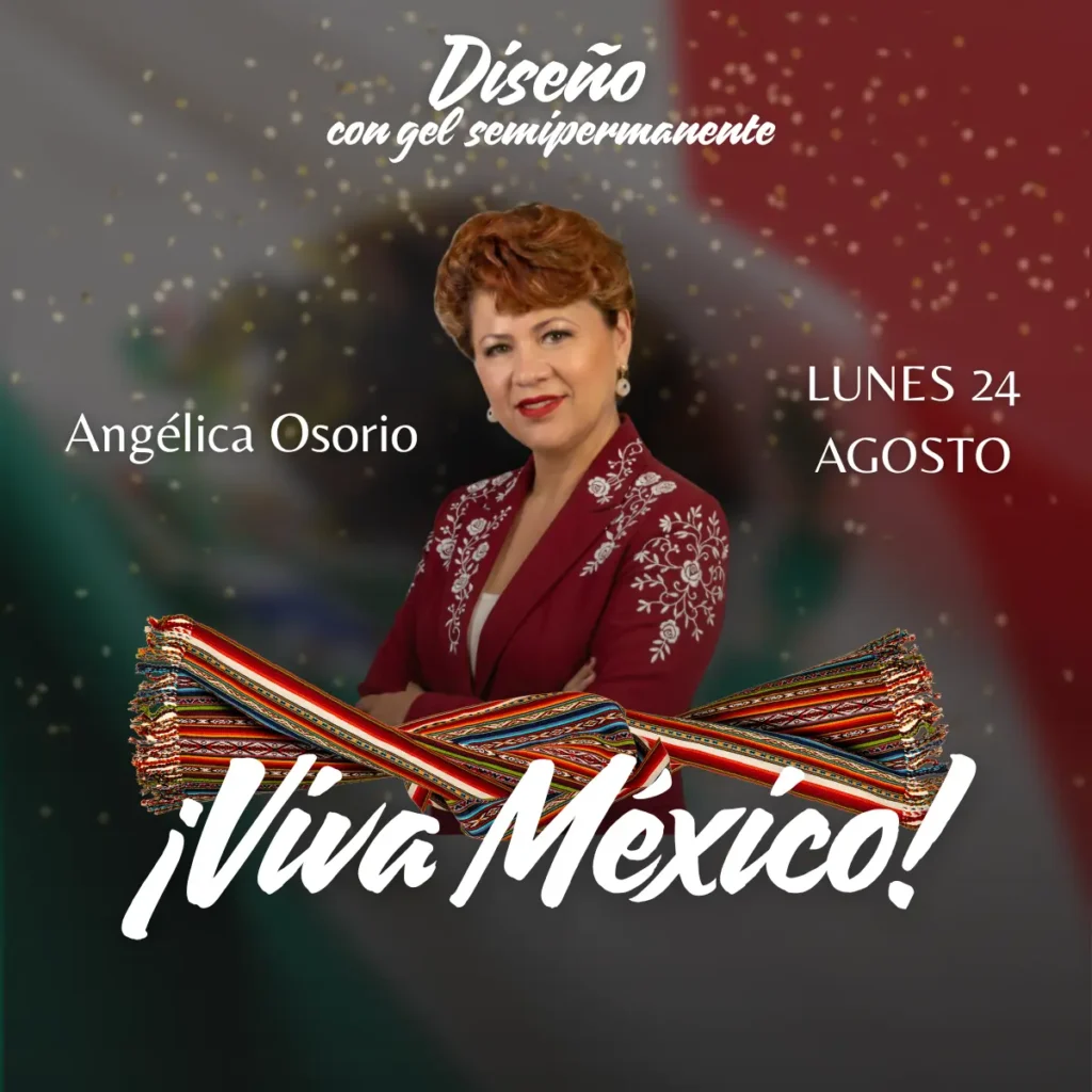 Diseños con Gel Semipermanente Mexicanos con Angélica osorio
