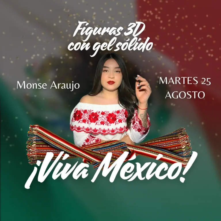 Curso Figuras 3D en gel sólido Monse Araujo