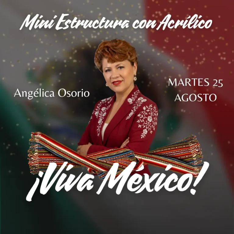 Curso - Mini Estructuras con Acrílico - Angelica Osorio - 25 agosto 2026