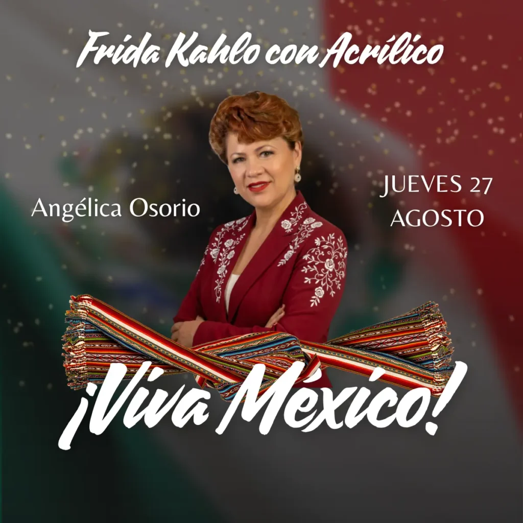 Curso - Frida Kahlo con Acrílico - Angélica Osorio - 27 agosto 2026